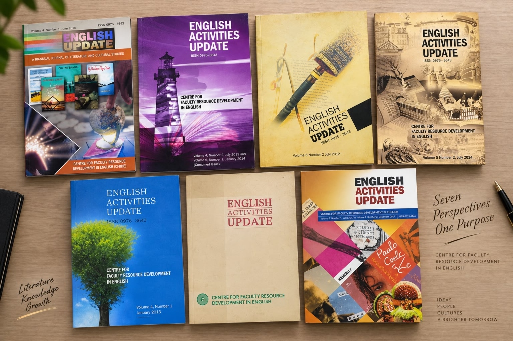Collection of historical print issues of English Activities Update